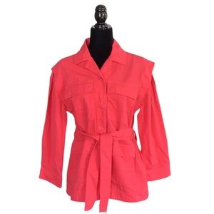 NWOT Joie Pink Belted Kimono Style Jacket, size S